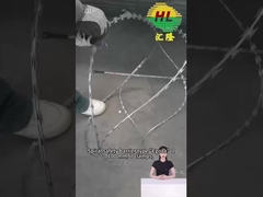 BTO-16 2.8MM WIRES COIL Hotdip Galvanized Perbatasan Ukraina Concertina Razor Wire