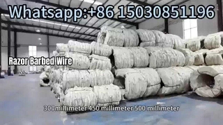 Kemasan Kawat Silet Keamanan Kawat Berduri Pisau Cukur Concertina