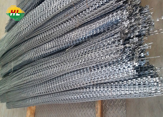 10m Concertina Razor Wire Fence , ASTM 1400MPA Razor Blade Fencing