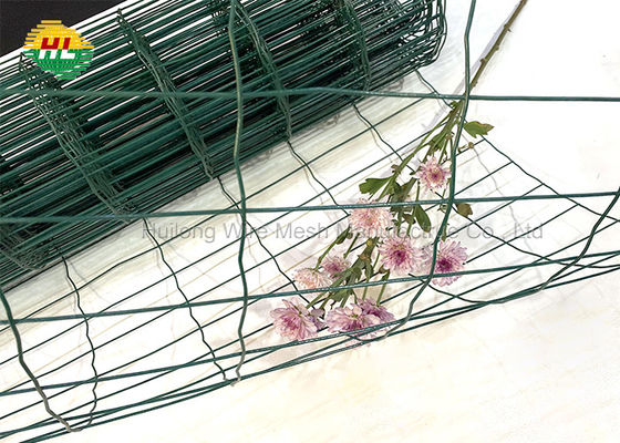 RAL6005 Welded Wire Mesh Rolls Green PVC Coated Holland Wire Fence
