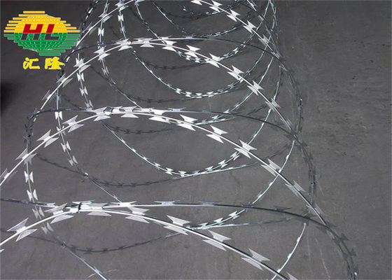 240g/M2 Seng Dilapisi Kawat Berduri Concertina 2.5mm Diameter