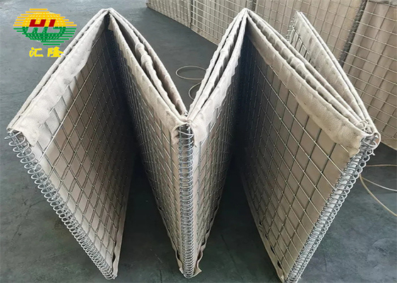 Hl1-12 Galfan Lapisan Hesco Pertahanan Penghalang Robot Las Panjang 1,21m-33m