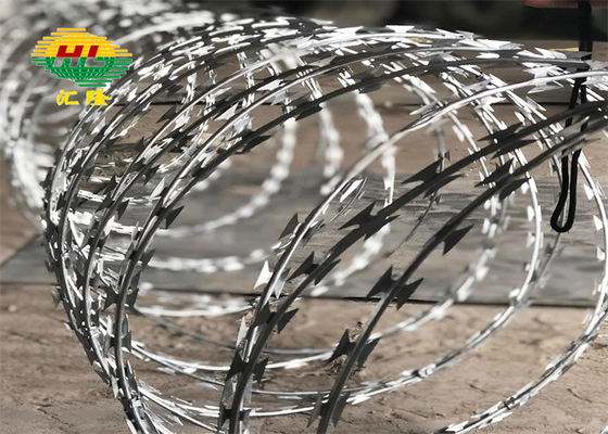 BTO-16 2.8MM WIRES COIL Hotdip Galvanized Perbatasan Ukraina Concertina Razor Wire