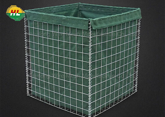 Gabions Perbatasan Pertahanan Hesco Wall Bastion Box Firing Range Pagar Geotekstil Sand Container Perbatasan Pasir Galvanis