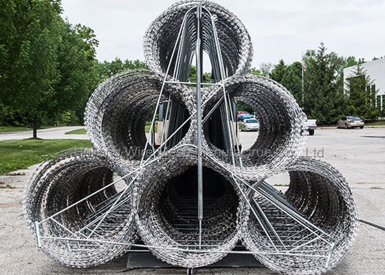 Beberapa Penggunaan Concertina Razor Wire Fence 730mm Hot Dipped Galvanized