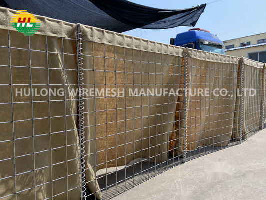 Sand Heavy Duty 4x4 Hesco Defensif Barriers Welded Bastion